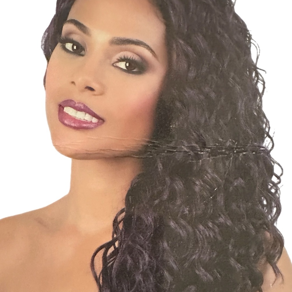 Elegant Dark Violet Curly Hair Extensions